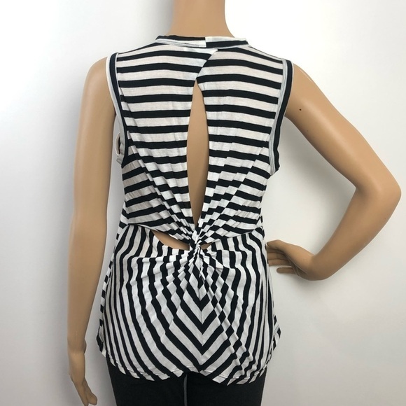 A.L.C Brenton Stripe Harper Twist Back Top Size XS - Picture 4 of 7